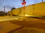 RAILROAD CROSSING AT 5:45 AM;